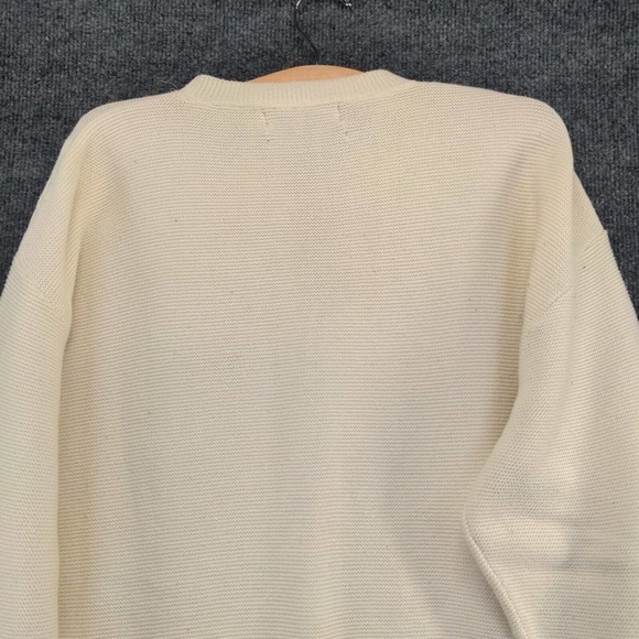 Cross Creek Men's Sweater Cream Large Broadwater Golf Club President Knit - Picture 7 of 15